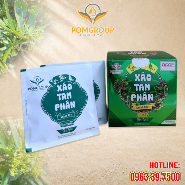 Trà Thảo Mộc XÁO TAM PHÂN túi lọc (Hộp 10 gói)