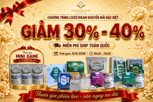 Livestream Pomgroup khuyến mãi giảm 30–40% ngày 08/08/2026